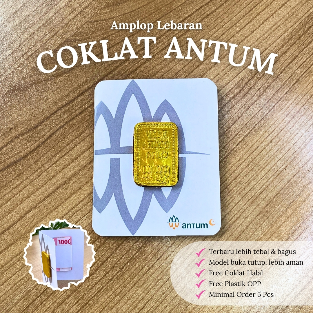 [10 Pcs] Amplop Lebaran Emas Antum